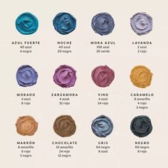 the different shades of eyeshades that are available in each shade, from blue to purple