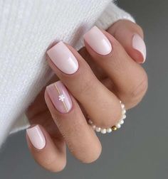 Cute Spring Nails Short French Tip, Nokti Za Ljeto 2024, Unghie Sfumate, Nude Nail Designs, Cute Summer Nails, Pink Nail, Short Nail Designs, Nails 2024, Oval Nails