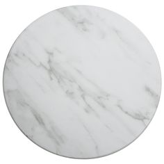 a round white marble table top