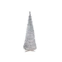 a white christmas tree is shown against a white background