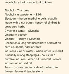 Tinctures For Headaches, Apothecary Recipes Herbal Medicine, Witchy Garden Ideas, Herbalism For Beginners, Tincture Recipes, Apothecary Recipes, Herbal Education, Herbal Medicine Recipes, Herbal Remedies Recipes