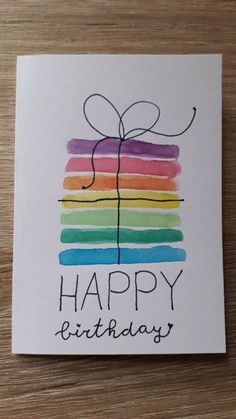 a greeting card with the words happy birthday written on it