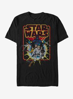 Luke Leia Han, Luke Leia, Comic Graphic, Last Jedi, Slim Fit Shorts, Black Star