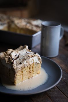 a piece of cake sitting on top of a plate