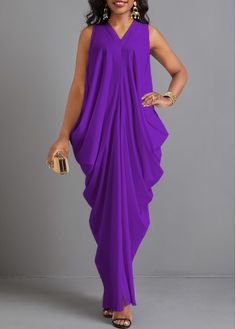 Greek Style Dress, Wedding Guest Dresses Long, V Neck Maxi Dress, Purple Maxi Dress, Purple Maxi, Party Dresses Online, Womens Prom Dresses, White Dress Party, Wedding Guest Dress Summer