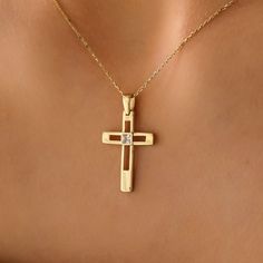 Jade Cross with a sparkling gem * Christus Patiens Pendant * Solid Gold Cross 10K 14K 18K * Christians Charm of Faith * Saviour of Man *   ♀ Sizes of the Gold Cross *Lenght: 0,75inch /  19mm  *Height:  1,25inch /  32mm (including bail)  ♀ Carat: 10K 14K 18K Solid Yellow Gold. ♀ Weight : 1.55gr/10K , 1.8gr/14K , 2.10gr/18K (pendant only)  ♀ Price includes the chain when "Pendant and Chain option" is chosen. ♀ Polished finish EU and UK taxes; *EU and UK orders over £135/€150 are subject to customs Gold Jewelry With Vvs Clarity Cross Pendant, Gold Vvs Clarity Cross Pendant Jewelry, Gold Cross Jewelry With Birthstone, Gold Cross Birthstone Jewelry, Cross Pendant For Men, Pendant For Men, Cross Chain, Gold Cross Pendant, Solid Gold Earrings