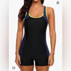 About This Item Built With Sewn-In Soft Bra Pads For Totally Wirefree,Provides Suitable Support And Shape Designed With Durable And Stretchy Fabric For Excellent Shape And Quick Drying Athletic Boyleg Competition One Piece Swimsuit,Perfect For Women,Teens And Junior Racer Back And Splicing Wide Shoulder Straps Feature Larger Range Of Movement Fully Lined Ensures Modest Coverage And Sun-Protection For Outdoor Water Activities Modest Swimsuits For Women, Swimsuits For Plus Size, Modest One Piece, Coverage Swimwear, Full Coverage Swimwear, One Piece Pfp, Below The Knee Dress, Swimming Outfits, Womens Swimsuit