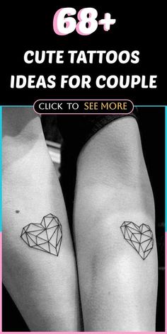 two women with tattoos on their legs and the words, 68 + cute tattoos ideas for couple