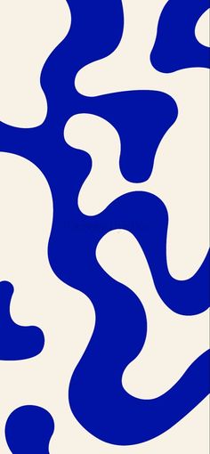 an abstract blue and white design with wavy lines on it's surface, in the shape of waves