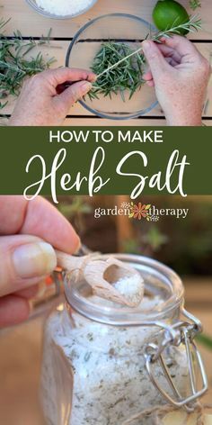 how to make herb salt in a jar