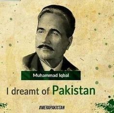 an old poster with the caption'i dream of pakistan '