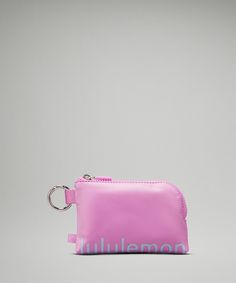 Clippable Card Pouch | Women's Bags,Purses,Wallets | lululemon Functional Rectangular Pouch With Card Slots, Lululemon Wallet With Cell Phone Pocket For On-the-go, Functional Rectangular Coin Purse, Functional Lululemon Wallet For Everyday Use, Compact Pink Card Holder For Everyday Use, Lululemon Wallet With Cell Phone Pocket, Lululemon Wallet With Cell Phone Pocket For Everyday Use, Functional Lululemon Wallet With Cell Phone Pocket, Functional Daily Use Pouch With Card Slots