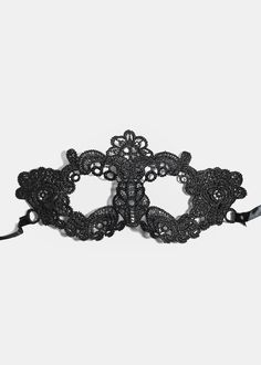 Miss A Masquerade Lace Mask  ACCESSORIES - Shop Miss A Lace Masquerade Mask, Lace Masquerade Masks, Lace Mask, Masquerade Mask, Ribbon Tie, Miss A, Intricate Design, Black Lace, Ribbon