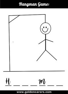 a drawing of a person standing in front of a square with the letter h on it