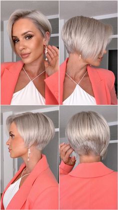 Instagram Long Hair Cut Short, Short White Hair, Short Hair Images, Stylish Short Hair, Men's Hairstyle, Pixie Haircut For Thick Hair, Super Short Hair, Very Short Hair