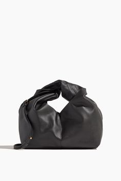 JW Anderson Cross Body Bags Twister Hobo Bag in Black Top Handle Hobo Bag With Adjustable Strap For Errands, Versatile Hobo Bag With Round Handle For Daily Use, Travel Shoulder Bag With Soft Leather And Round Handle, Hobo Bag With Adjustable Strap And Round Handle, Shoulder Bag With Detachable Strap And Round Handle, Chic Pouch Hobo Bag With Handle Drop, Chic Hobo Bag With Adjustable Strap And Round Handle, Soft Leather Top Handle Hobo Bag For On-the-go, Top Handle Hobo Bag For Errands