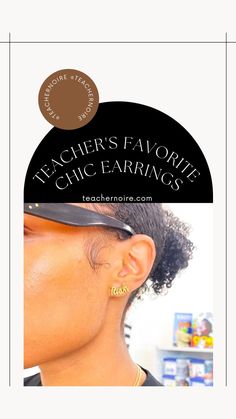 Looking for chic teacher earrings? We have the perfect earrings for you! Check out these gold stud earrings for teachers. Best Teacher Gifts