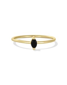 Lil Gemstone Ring – James Michelle Marquise Cut Diamond, Yellow Gold Setting, Marquise Diamond, Solid Yellow, Diamond Cut, Gemstone Ring, Black Onyx, Gold Filled, Onyx