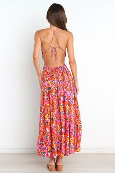 Senorita Dress - Floral - Petal & Pup USA Petal And Pup, Leg Split, Resort Dresses, Essential Dress, Usa Dresses, Dresses By Length, Sweet Dress, Halter Neckline, Sleeveless Maxi Dress