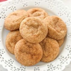 a white plate topped with cookies on top of a table