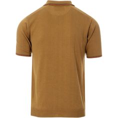 - Knitted Polo- 100% cotton yarn- Unlined- Regular fit- Machine washable Fabric & Care- Delicate Machine Wash at 30 degrees(86℉) with similar colors.- Iron inside out on low temperature.- Store flat.- Do not tumble dry.- Do not bleach. Brown Cotton Ribbed Sweater, Casual Brown Cotton Polo Sweater, Casual Cotton Knitted Tops, Fitted Brown Cotton Polo Shirt, Beige Knit Cotton Tops, Beige Knit Tops With Ribbed Collar, Classic Cotton Knitted Tops, Brown Knit Top With Ribbed Collar, Fitted Cotton Textured Knit Polo Sweater