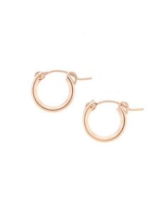 There's a chic cheerfulness about these classic mini huggie hoops. They are simply perfect for any occasion! DETAILS: 14k gold-filled, 14k rose gold-filled or sterling silver 13mm hoops Overall length: 1/2” Horseshoe Earrings, Hoops Earrings, Huggie Hoop Earrings, Wrap Rings, Classic Mini, Ring Collections, Ring Bracelet, Ring Necklace, Gold Rose