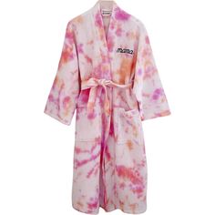 Women's Tie-Dye Mama Waffle Robe, Sorbae - Bffs & Babes Mommy & Me Shop | Maisonette Casual Summer Robe For Lounging, Summer Casual Lounging Robe, Casual Summer Lounging Robe, Spring Casual Loungewear Robe, Spring Casual Lounge Robe, Casual Spring Loungewear Robe, Spring Cotton Kimono For Lounging, Pink Kimono For Home Use In Spring, Pink Spring Kimono For Home