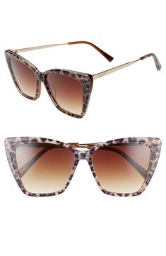 Women's Diff Becky Ii 55Mm Cat Eye Sunglasses - Leopard Tortoise/ Brown Leopard Tortoise, Adult Pajamas, Diff Eyewear, Sunglasses Style, Styles P, Fashion Eyeglasses, Handmade Frames, Cat Eye Sunglasses, Tortoise