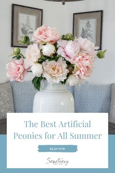 the best artificial peonies for all summer