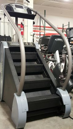 Stairway is a stair climbing cardio machine designed specifically for the commercial environment. The unique design offers a rotating staircase where the speed of the stairs is controlled by the tension of the waist belt. https://www.amefitequipment.com/jacobs-ladder-stairway-ultimate-stair-climber-demo Stair Master Machine, Stairs Cardio, Gym Stairs, Stair Machine Workout, Abs Routine, Stair Master, Gym Products, Lavender House, Backyard Gym