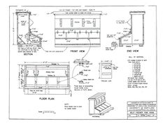 an architectural drawing shows the layout of a kitchen and living room, as well as other details