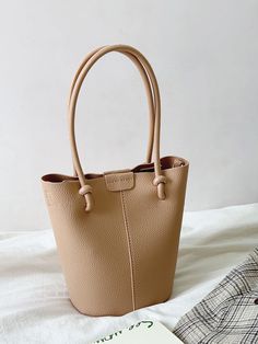 2023 New style. Simple leather bucket bag. Material: PU Leather Size: 7.5"H x 8.6"W x 4.3"D Extra crossbody strap Designer Style ID: 8561 Chic Bucket Leather Bag with Shoulder Strap and Inner Pouch, Women's Everyday Handbag Office Bucket Shoulder Bag, Chic Solid Bucket Bag For Shopping, Casual Office Bucket Bag With Large Capacity, Casual Large Capacity Bucket Bag For Office, Trendy Solid Color Office Bucket Bag, Solid Color Bucket Hobo Bag For Office, Everyday Bucket Shoulder Bag With Mobile Phone Holder, Everyday Bucket Satchel, Casual Office Bucket Bag With Double Handle