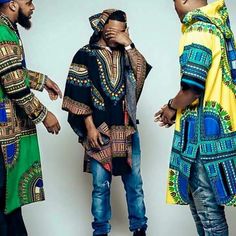 Hooded dashikis Male Design, Afro Fashion, Nigerian Fashion, Style Africain, Flannel Men, Estilo Hippy, Ghanaian Fashion, Afro Style