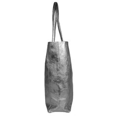 With with two shoulder straps, an interior slip pocket perfect for essentials, and a tie-top closure, the Pewter Metallic Leather Tote Shopper Bag beautifully blends practicality with a big doe of style. Capable of comfortably holding a small laptop along with daily necessities, this resilient leather tote bag consistently maintains its structure. Pewter Metallic Leather Tote Shopper Bag Details: Medium leather tote Unlined natural leather interior Internal pocket Leather tie closure 100% Calf L Small Laptop, Leather Tie, Pewter Metal, Pewter Grey, Pierced Jewelry, Daily Necessities, Shopper Bag, Boots For Sale, Jeans For Sale