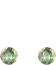 From Swarovski&#x2C; these earrings feature: Stud earringsGold-tone plated hardwarePear shape stoneStilla familyPost closureApprox. 0.25" x 0.15" Imported. Swarovski Earrings Studs, Premier Jewelry, Green Cushions, Earrings Studs, Accessories Jewelry Earrings, Swarovski Earrings, Rhinestone Jewelry, Dillard's, Gold Earrings Studs