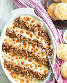 Sweet Potato Casserole - Immaculate Bites African Bites, Vegetarian Dip, Southern Comfort Food, Casserole Easy, Holiday Sides, Baking Fun