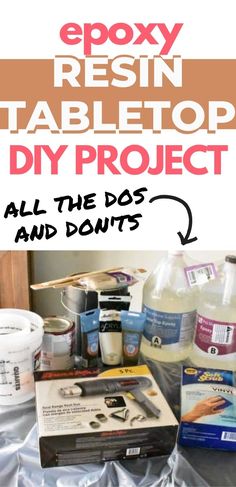 the epoxy resin table top diy project is all the dos and don'ts