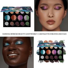 Danessa Myricks Beauty Lightwork V I Am Palette For Eyes And Face - BeautyVelle | Makeup News Best Eyeshadow Palette, Danessa Myricks, Silk Press, Purple Orchids, Copper Red, Fern Green, For Eyes