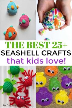 the best 25 seashell crafts that kids love