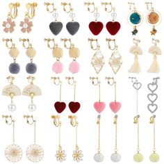 PRICES MAY VARY. What you get: You will get 16 pairs different styles clip on earrings in a package, consisting of many different options, which can satisfy your different everyday dress up demands. Different clip on earrings for women has different glamour. Premium material: Our women clip on earrings made of hypoallergenic 316L stainless steel, nickel-free, lead-free, sturdy and durable. The surface is polished with excellent texture the earring look very shinny and smooth. The women earrings Piercing Clip, Special Gifts For Him, Earrings Multiple, Bling Earrings, Earrings For Girls, Everyday Dress, Women Earrings, Earrings Crystal, Earrings Pearl