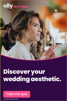 Take Ally's wedding quiz helps identify what is most important to you and how to create a budget to support your big day. Nail Bride, Wedding Quiz, Hairstyles Brides, Hairstyle Bride, Guest Hairstyles, Hairstyles Bride, Updo Bridal, Gorgeous Wedding Makeup, Makeup Bridesmaid