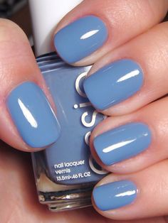 Essie - Lapiz of Luxury Plain Nails, Blue Nail Polish, Blue Nail, Colorful Nail Designs, Nail Polish Colors, Love Nails, Blue Nails