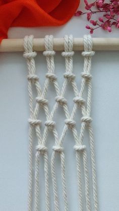 Macrame Projects Using 2mm Cord, Macrame Dowel Ideas, Macrame Knots With 2 Strands, How To Frame A Window, 5mm Macrame Projects, Macrame Videos For Beginners, Macromae For Beginners, Macrame Ideas Diy, Macrame Diy Patterns