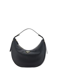 prada-handbags-1722593340739400934-0 Prada Women, Prada Shoulder Bag, Hobo Style, Type One, Prada Leather, Prada Handbags, Handbag Shoes, Black Handbags, Black Mini