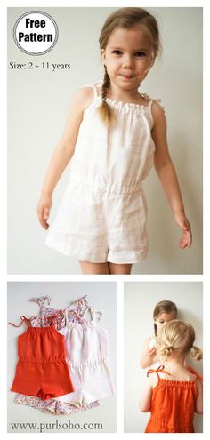 Girls Dress Pattern Free, Dress Sewing Patterns Free, Girls Clothes Patterns, Girls Dress Sewing Patterns