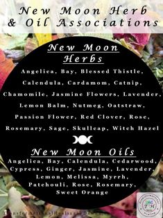 Moon Herbs, October New Moon, Spiritual Rituals, Witch Herbs, Moon In Aquarius, Moon Spells, Moon In Leo