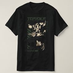 Tomioka T-Shirt Fan Merchandise Cotton T-shirt With Back Print, Black Short Sleeve T-shirt In Ring-spun Cotton, Grunge Style Ring-spun Cotton T-shirt, Black Ring-spun Cotton Streetwear Shirt, Black Graphic Print Shirt In Ring-spun Cotton, Black Ring-spun Cotton T-shirt For Streetwear, Birthday List, Created By, T Shirts