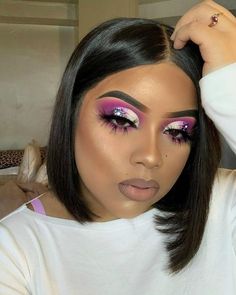 #follow #makeuplooks #makeup #lashes #beautyblog #blogging #blogger #blog Birthday Makeup Looks, Healthy Makeup, Brown Girls Makeup, Makeup Black Women, Day Makeup Looks, Bold Makeup Looks, Eye Makeup Styles, Makeup For Black Skin, Valentines Day Makeup