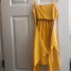 Size Small Yellow Wrap Dress From Forever 21. Never Worn! No Stains Or Damage. Forever 21 Sleeveless Sundress For Brunch, Forever 21 Sleeveless Spring Maxi Dress, Forever 21 Sundress Maxi Dress For Spring, Forever 21 Chic Spring Sundress, Chic Spring Midi Dress By Forever 21, Chic Forever 21 Spring Sundress, Casual Yellow Sundress For Date Night, Forever 21 Sleeveless Sundress Maxi Dress, Forever 21 Flowy Spring Midi Dress