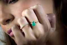 A showcase of a classy May birthstone - Green Onyx - set in prongs of 14k gold-filled sing ring band. Onyx jewelry is timeless and always exudes beauty and Green Onyx gemstones have long been known for its physical healing characteristics. ☛ 𝒜𝐵𝒞 - Add Engraving - https://etsy.me/3CLxYPZ ☛ Ring size - Select the size you would like from the drop down menu ♥ Gemstone Type - Green Onyx ♥ Gemstone Size - 7x10mm ♥ Gemstone Cut - Pear ♥ Metal Type (Main Photo) - 14k Gold Filled - Other options avai Elegant Green Stackable Rings, Elegant Birthstone Stackable Rings, Pear Cut Ring, Green Gemstone Ring, Physical Healing, Solitaire Rings, Fancy Gifts, Onyx Jewelry, Textured Ring